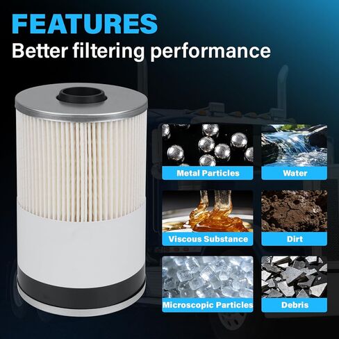 FS19765 Fuel Filter Water Separator Fit for Cummins ISX Replaces P550851 PF7930 WF10005 21737499 85120233 FS19763 PF7928 P550849 L9765 L9763FXL 33763 FS19764 FS19766 PF9814 in Kuwait