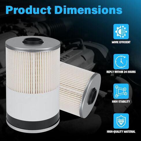 FS19765 Fuel Filter Water Separator Fit for Cummins ISX Replaces P550851 PF7930 WF10005 21737499 85120233 FS19763 PF7928 P550849 L9765 L9763FXL 33763 FS19764 FS19766 PF9814 in Kuwait