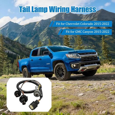 23126521 Tail Lamp Wiring Harness Rear Right Tail Light Socket Connector Compatible with 2015-2022 Chevy Colorado GMC Canyon Replace 23126521 Tail Light Wiring Harness Assembly in Saudi Arabia
