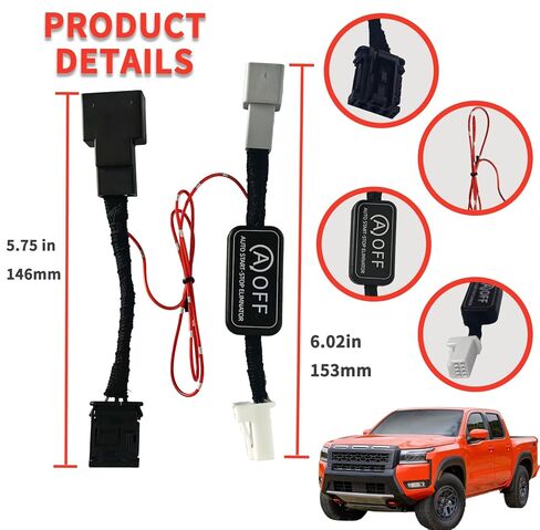 Auto Start Stop Eliminator Fits for 2025 2026 Nissan Frontier Disable Auto Start Stop Permanently,Plug Play Error Free Bypass in Saudi Arabia