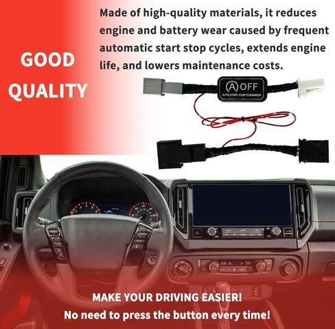 Auto Start Stop Eliminator Fits for 2025 2026 Nissan Frontier Disable Auto Start Stop Permanently,Plug Play Error Free Bypass in Saudi Arabia