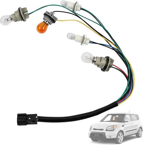 Tail Light Lamp Wiring Harness Socket Holder & Bulbs 92450-2K500 Compatible with Kia Soul 2011 2012 2013,Rear Tail Lamp Bulb Wiring Harness LH/RH in Saudi Arabia