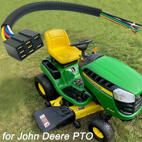 8 Pins Wire Harness Repair Kit for John Deere PTO Switch L120 L130 L1742 L2048 L2548 LA130 LA135 LA140 LA145 LA150 LA155 LA165 L2048 L2548 D140 D150 D160 D170 E140 LX172 Replaced OE# M117518 in Saudi Arabia