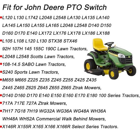 8 Pins Wire Harness Repair Kit for John Deere PTO Switch L120 L130 L1742 L2048 L2548 LA130 LA135 LA140 LA145 LA150 LA155 LA165 L2048 L2548 D140 D150 D160 D170 E140 LX172 Replaced OE# M117518 in Saudi Arabia