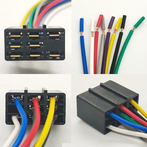 8 Pins Wire Harness Repair Kit for John Deere PTO Switch L120 L130 L1742 L2048 L2548 LA130 LA135 LA140 LA145 LA150 LA155 LA165 L2048 L2548 D140 D150 D160 D170 E140 LX172 Replaced OE# M117518 in Saudi Arabia
