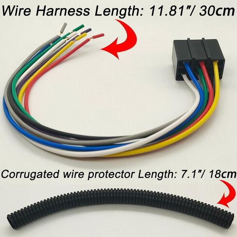 8 Pins Wire Harness Repair Kit for John Deere PTO Switch L120 L130 L1742 L2048 L2548 LA130 LA135 LA140 LA145 LA150 LA155 LA165 L2048 L2548 D140 D150 D160 D170 E140 LX172 Replaced OE# M117518 in Saudi Arabia