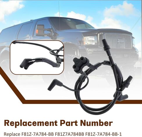 ASTROSYNC Vacuum Reservoir Tube Assembly Fit For Ford F-250 F-350 Super Duty 1999 2000 2001 2002 2003 2004 2005 2006 2007, Vacuum line Replace F81Z-7A784-BB F81Z7A784BB F81Z-7A784-BB-1 in Kuwait