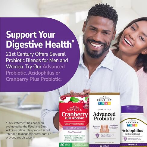 كبسولات بروبيوتيك المتقدمة من 21 سنشري، 60 قطعة (27505) in Kuwait