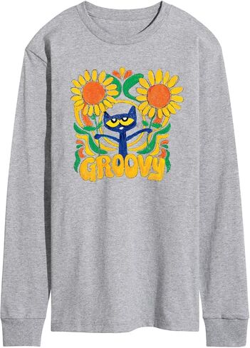 Pete The Cat - إطار رائع - تي شيرت برسومات للرجال بأكمام طويلة in Kuwait