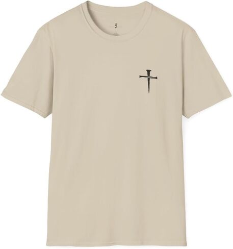 Simple Classic Nail Cross T Shirt Unisex Softstyle for Men or Women Christian Faith Jesus in Saudi Arabia