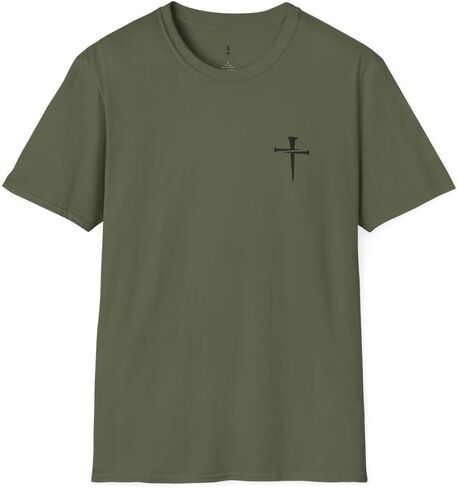 Simple Classic Nail Cross T Shirt Unisex Softstyle for Men or Women Christian Faith Jesus in Saudi Arabia