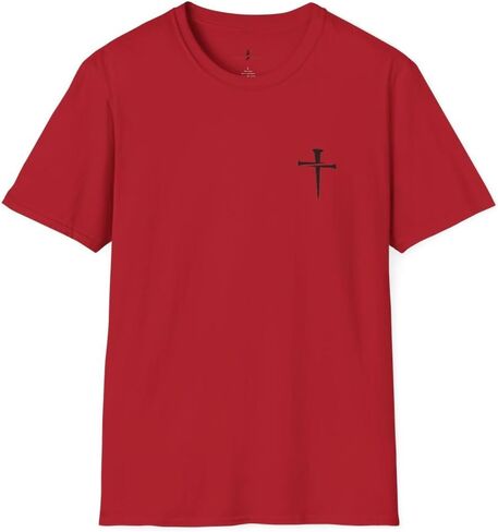 Simple Classic Nail Cross T Shirt Unisex Softstyle for Men or Women Christian Faith Jesus in Saudi Arabia