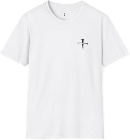 Simple Classic Nail Cross T Shirt Unisex Softstyle for Men or Women Christian Faith Jesus in Saudi Arabia