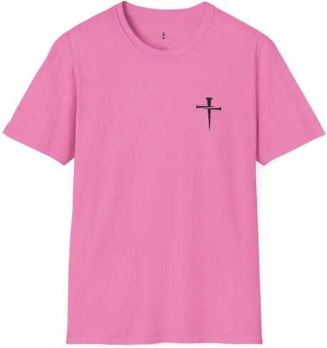 Simple Classic Nail Cross T Shirt Unisex Softstyle for Men or Women Christian Faith Jesus in Saudi Arabia