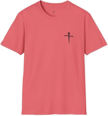 Simple Classic Nail Cross T Shirt Unisex Softstyle for Men or Women Christian Faith Jesus in Saudi Arabia