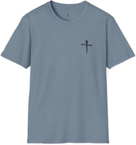 Simple Classic Nail Cross T Shirt Unisex Softstyle for Men or Women Christian Faith Jesus in Saudi Arabia