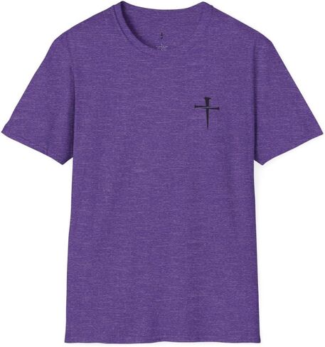 Simple Classic Nail Cross T Shirt Unisex Softstyle for Men or Women Christian Faith Jesus in Saudi Arabia