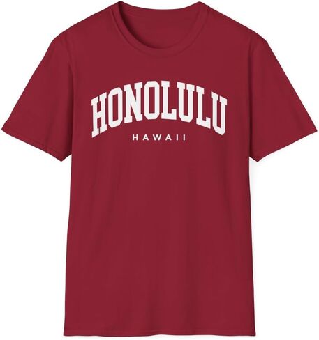 Honolulu Hawaii Adult Unisex Soft T-Shirt in Kuwait