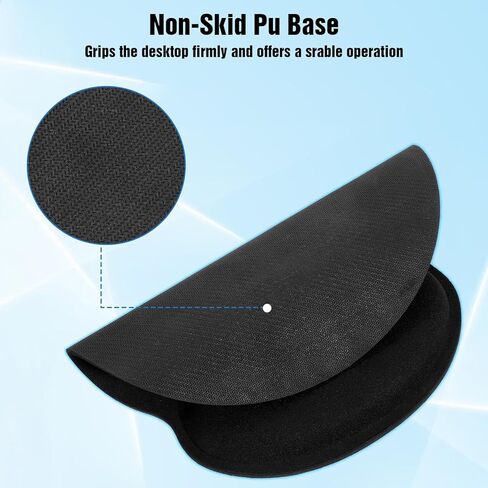 8PCS mouse pad with wrist support ergonomic mouse pad with wrist rest gel waterproof surface mouses pads wrists rest for desk Portable Comfortable Mousepad for Computer,Laptop,Non-Slip Base in Kuwait
