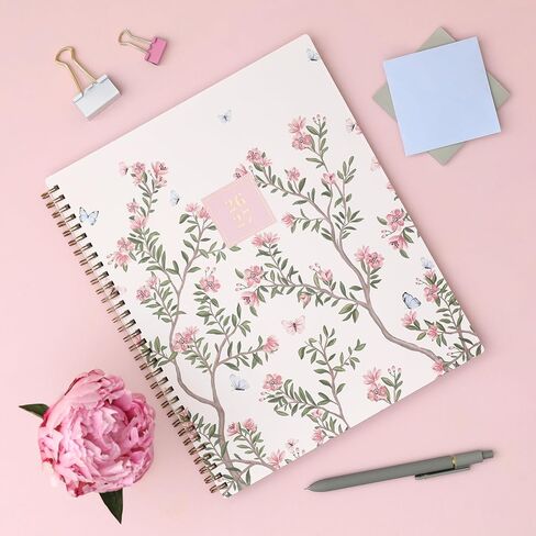 Blue Sky Rachel Parcell 2026-2027 Weekly and Monthly Academic Year Planner Calendar, July 2026 - June 2027, 8.5" x 11", Flexible Cover, Wirebound, Laminated Tabs, Storage Pocket, Includes Stickers, Cherie in Saudi Arabia