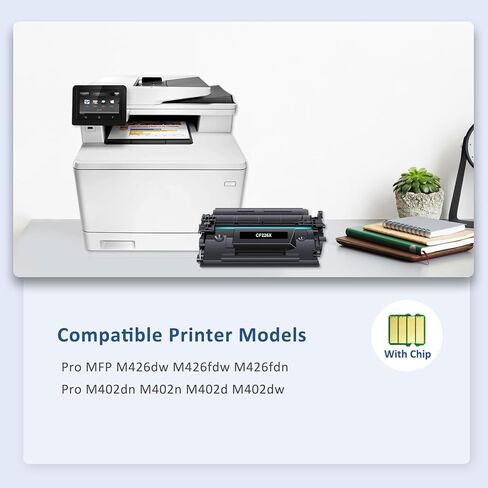 CF226X 26X Toner Cartridges Black (2-Pack) Compatible for 26X 26A CF226A Laser Jet M402n M426fdw, CF226 for Laser Jet pro M402n M426fdw M402dn M402dw M402m Pro MFP M427dw M426dw M426fdn in Kuwait