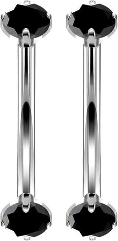 16G Astm F136 التيتانيوم ثقب الحاجب مجوهرات منحني الحديد الحاجب الدائري العمودي Labret الشفاه مجوهرات Daith Rook أقراط السرة الصغيرة البطن زر حلقة ثقب المجوهرات للنساء الرجال تشيكوسلوفاكيا in Kuwait