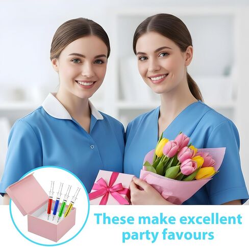 128 قطعة من أقلام الجل المحقنة السائبة للممرضات 4 ألوان مجموعة أقلام ذات نقطة كروية مع حبر أسود قابل للسحب لهدايا الحفلات ذات الطابع الطبي، واللوازم المكتبية المدرسية، وجوائز الطلاب وهدايا تقدير الممرضات in Kuwait