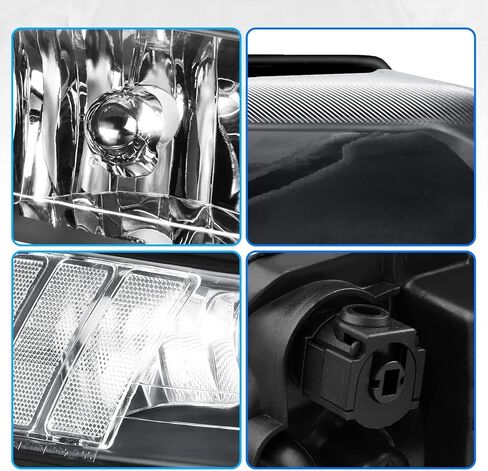 DWVO Headlight Assembly Compatible with 1999-2004 Ford Mustang Passenger and Driver Side Headlamps in Saudi Arabia