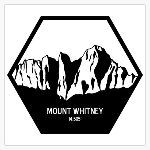 ملصق ممتص الصدمات لزجاجة المياه لنافذة كاليفورنيا من Mount Whitney مقاس 5 بوصة in Saudi Arabia