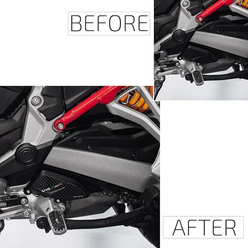 ملصقات ثلاثية الأبعاد للدراجة النارية من الراتنج متوافقة مع Ducati Multistrada V4 2021-2024. وسادة كعب لحماية الدراجة من الصدمات والخدوش. زوج من الملصقات ثلاثية الأبعاد من الراتنج لأداة Moto in Saudi Arabia