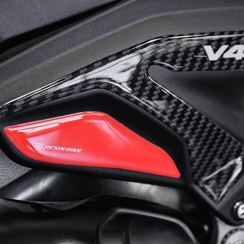 ملصقات ثلاثية الأبعاد للدراجة النارية من الراتنج متوافقة مع Ducati Multistrada V4 2021-2024. وسادة كعب لحماية الدراجة من الصدمات والخدوش. زوج من الملصقات ثلاثية الأبعاد من الراتنج لأداة Moto in Saudi Arabia
