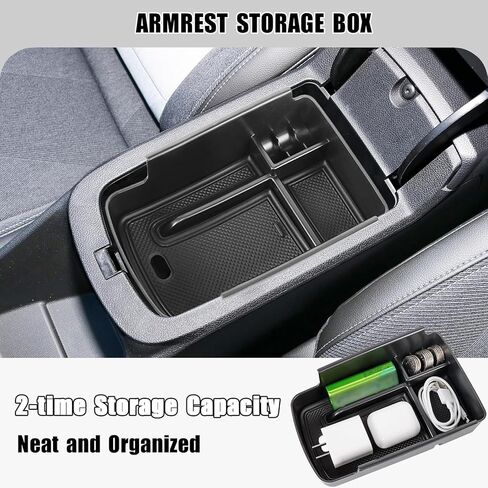 Center Console Organizer Compatible with 2024 2025 2026 Chevy Trax Armrest Storage Box and Center Console Middle Storage Tray Insert Secondary Interior Accessories in Kuwait
