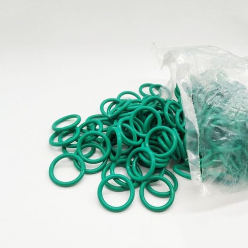 10PCS FKM O Ring Sealing Gasket Insulation Oil High Temperature Resistance Fluorine Rubber Green CS 1-2.4mm OD 4-70mm(OD 43mm,CS 1mm) in Kuwait