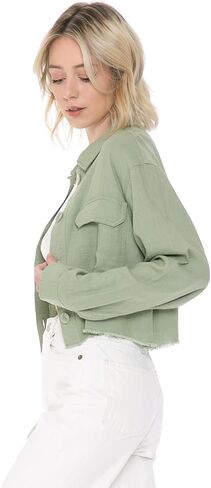 Cali1850 Women's Oceanside Linen Shirts – Casual Printed Button Down Top Collared Blouse in Saudi Arabia