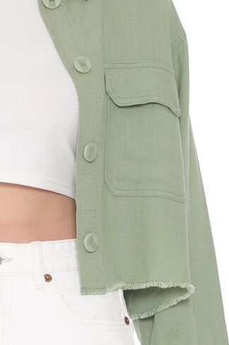 Cali1850 Women's Oceanside Linen Shirts – Casual Printed Button Down Top Collared Blouse in Saudi Arabia