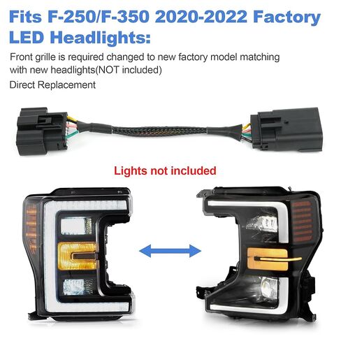 2017-2018 إلى 2020-2022 LED محول تحويل المصباح تسخير لفورد F-250 F-350 (لا يناسب ما بعد البيع) in Saudi Arabia