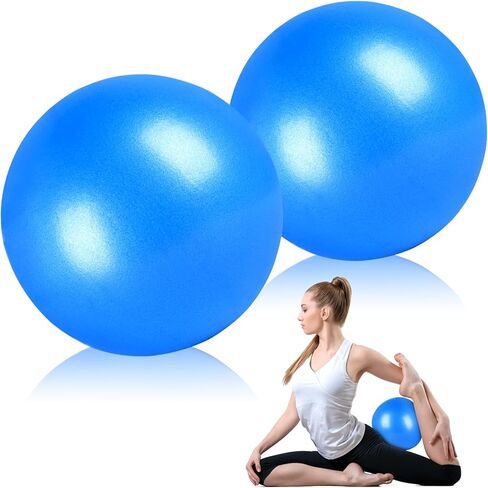 9 Inch Pilates Ball Small Excercise Ball, Coregeous Ball, Workout Ball, Small Barre Ball for Pilates, Yoga, Stability, Workout, Balance, Fitness at Gym Home Office, Blue in Kuwait