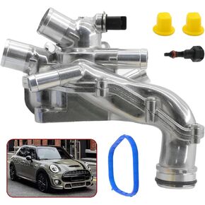 11537534521 ترموستات الإسكان الألومنيوم، يناسب ميني كوبر R55 R56 R57 2007-2013 / لميني كوبر كونتري مان 2011-2013 يستبدل #11537534521 11537647751 (مع مستشعر حشية الإسكان) in Kuwait