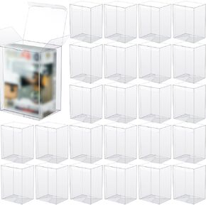 200 Pcs Pop Protector Case Clear Pop Display Case Compatible with 4" Inch Pop Vinyl Figures Heavy Duty Display Box with Protective Film Locking Tab