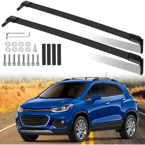 قضبان متقاطعة لرف السقف بوزن 220 رطل متوافقة مع Chevy Trax 2RS ACTIV LT 2023 2024، قضبان سقف من الألومنيوم شديدة التحمل، حامل أمتعة على السطح للدراجة، زورق البضائع، كاياك، التزلج على الجليد in Kuwait