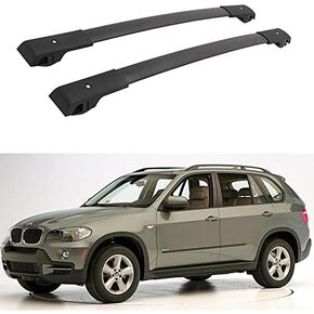 رفوف سقف ذات قضبان متقاطعة سهلة التركيب تناسب 2007-2013 BMW X5 E70، أحضر قوارب الكاياك والتزلج على الجليد والدراجة والزورق مع رف الأمتعة الخاص بنا in Kuwait