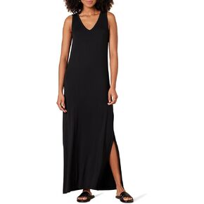 Amazon Essentials Women's Jersey V-Neck Tank Maxi Length Dress