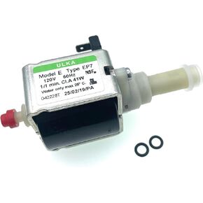 MacMaxe ULKA Model E Type EP5 – Solenoid Vibratory Water Pump with with Two Seal OR 2025 – 1/1 min ON/OFF, 120V 60Hz 41W – Wide Compatibility With Espresso Machines (EP5)
