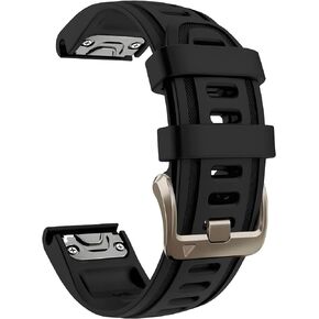 20mm Watch Band for Garmin fenix 5s 6s 7s pro solar Quick Fit 20 silicone bands replacements with light Soft gold buckle for garmin epix pro gen 2 42mm Descent Mk2s/3/3i Short for Women