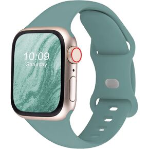 Silicone Compatible with Apple Watch Bands 41mm 40mm 38mm, Soft Sport Replacement Band for iWatch Series 8/7/6/SE/5/4/3/2/1