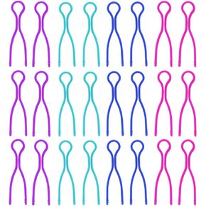 Luckkyme 80 Pieces Bobbin Thread Holders Thread Buddies Clips Sewing Machine Accessories for Thread Spool Organizing, 4 Colors