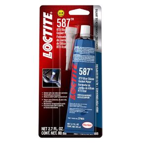 LOCTITE RTV 587 Blue High-Performance Silicone Gasket Maker: Sensor-Safe, Flexible, Non-Corrosive, Oil Resistance, Joint Movement Valves | Blue, 80 ml Tube (PN: 37465-491983)