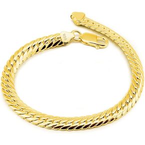 Men Italian Solid 925 Sterling Silver 6MM flat Snake Chain Bracelet for Women & Boy Bangle 6.5 "7" 7.5 "8" 8.5 "9" Fine Jewelry gift