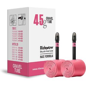 2 Pack Ridenow Inner Tubes 700 x32-47c Gravel Bike TPU Tubes with 45/65mm Presta Valve