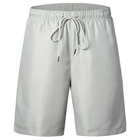LETAOTAO Big and Tall Swim Trunks for Men Plus Size Swim Shorts Beach Board Shorts Mesh Lining(1X-8X)